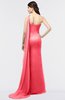 ColsBM Helena Coral Elegant Asymmetric Neckline Sleeveless Zip up Floor Length Bridesmaid Dresses