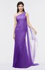 ColsBM Helena Deep Lavender Elegant Asymmetric Neckline Sleeveless Zip up Floor Length Bridesmaid Dresses