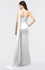 ColsBM Helena Dove Grey Elegant Asymmetric Neckline Sleeveless Zip up Floor Length Bridesmaid Dresses