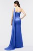 ColsBM Helena Electric Blue Elegant Asymmetric Neckline Sleeveless Zip up Floor Length Bridesmaid Dresses