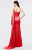 ColsBM Helena Flame Scarlet Elegant Asymmetric Neckline Sleeveless Zip up Floor Length Bridesmaid Dresses