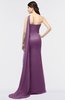 ColsBM Helena Grape Juice Elegant Asymmetric Neckline Sleeveless Zip up Floor Length Bridesmaid Dresses