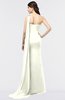 ColsBM Helena Ivory Elegant Asymmetric Neckline Sleeveless Zip up Floor Length Bridesmaid Dresses