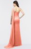 ColsBM Helena Persimmon Orange Elegant Asymmetric Neckline Sleeveless Zip up Floor Length Bridesmaid Dresses