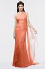 ColsBM Helena Persimmon Elegant Asymmetric Neckline Sleeveless Zip up Floor Length Bridesmaid Dresses