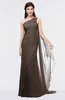 ColsBM Helena Puce Elegant Asymmetric Neckline Sleeveless Zip up Floor Length Bridesmaid Dresses