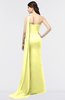 ColsBM Helena Wax Yellow Elegant Asymmetric Neckline Sleeveless Zip up Floor Length Bridesmaid Dresses