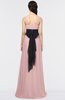ColsBM Piper Silver Pink Plain A-line Spaghetti Zip up Floor Length Bow Bridesmaid Dresses