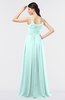 ColsBM Abril Blue Glass Classic Spaghetti Sleeveless Zip up Floor Length Appliques Bridesmaid Dresses