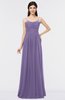 ColsBM Abril Chalk Violet Classic Spaghetti Sleeveless Zip up Floor Length Appliques Bridesmaid Dresses