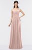 ColsBM Abril Dusty Rose Classic Spaghetti Sleeveless Zip up Floor Length Appliques Bridesmaid Dresses