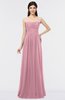ColsBM Abril Light Coral Classic Spaghetti Sleeveless Zip up Floor Length Appliques Bridesmaid Dresses