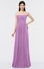 ColsBM Abril Orchid Classic Spaghetti Sleeveless Zip up Floor Length Appliques Bridesmaid Dresses