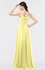 ColsBM Abril Pastel Yellow Classic Spaghetti Sleeveless Zip up Floor Length Appliques Bridesmaid Dresses
