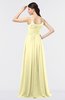 ColsBM Abril Soft Yellow Classic Spaghetti Sleeveless Zip up Floor Length Appliques Bridesmaid Dresses