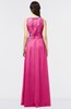 ColsBM Beverly Beetroot Purple Gorgeous Scoop Sleeveless Zip up Floor Length Lace Bridesmaid Dresses