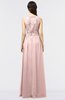 ColsBM Beverly Bridal Rose Gorgeous Scoop Sleeveless Zip up Floor Length Lace Bridesmaid Dresses