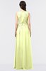 ColsBM Beverly Lime Green Gorgeous Scoop Sleeveless Zip up Floor Length Lace Bridesmaid Dresses