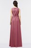 ColsBM Beverly Wine Gorgeous Scoop Sleeveless Zip up Floor Length Lace Bridesmaid Dresses