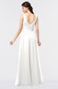 ColsBM Jimena Cloud White Simple A-line V-neck Sleeveless Ruching Bridesmaid Dresses