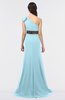 ColsBM Aranza Aqua Elegant A-line Sleeveless Zip up Sweep Train Bridesmaid Dresses