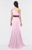 ColsBM Aranza Baby Pink Elegant A-line Sleeveless Zip up Sweep Train Bridesmaid Dresses