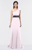 ColsBM Aranza Blush Elegant A-line Sleeveless Zip up Sweep Train Bridesmaid Dresses