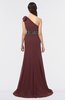 ColsBM Aranza Burgundy Elegant A-line Sleeveless Zip up Sweep Train Bridesmaid Dresses