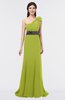 ColsBM Aranza Green Oasis Elegant A-line Sleeveless Zip up Sweep Train Bridesmaid Dresses