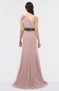 ColsBM Aranza Nectar Pink Elegant A-line Sleeveless Zip up Sweep Train Bridesmaid Dresses