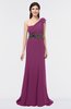 ColsBM Aranza Raspberry Elegant A-line Sleeveless Zip up Sweep Train Bridesmaid Dresses