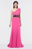 ColsBM Aranza Rose Pink Elegant A-line Sleeveless Zip up Sweep Train Bridesmaid Dresses