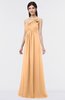 ColsBM Tiffany Apricot Elegant A-line Asymmetric Neckline Floor Length Flower Bridesmaid Dresses