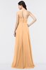ColsBM Tiffany Apricot Elegant A-line Asymmetric Neckline Floor Length Flower Bridesmaid Dresses