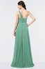 ColsBM Tiffany Beryl Green Elegant A-line Asymmetric Neckline Floor Length Flower Bridesmaid Dresses