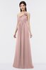 ColsBM Tiffany Blush Pink Elegant A-line Asymmetric Neckline Floor Length Flower Bridesmaid Dresses