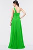 ColsBM Tiffany Classic Green Elegant A-line Asymmetric Neckline Floor Length Flower Bridesmaid Dresses