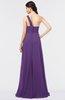 ColsBM Tiffany Dark Purple Elegant A-line Asymmetric Neckline Floor Length Flower Bridesmaid Dresses