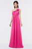 ColsBM Tiffany Fandango Pink Elegant A-line Asymmetric Neckline Floor Length Flower Bridesmaid Dresses