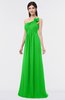 ColsBM Tiffany Jasmine Green Elegant A-line Asymmetric Neckline Floor Length Flower Bridesmaid Dresses