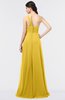 ColsBM Tiffany Lemon Curry Elegant A-line Asymmetric Neckline Floor Length Flower Bridesmaid Dresses