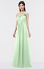 ColsBM Tiffany Light Green Elegant A-line Asymmetric Neckline Floor Length Flower Bridesmaid Dresses