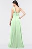 ColsBM Tiffany Light Green Elegant A-line Asymmetric Neckline Floor Length Flower Bridesmaid Dresses