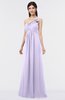 ColsBM Tiffany Light Purple Elegant A-line Asymmetric Neckline Floor Length Flower Bridesmaid Dresses