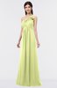 ColsBM Tiffany Lime Green Elegant A-line Asymmetric Neckline Floor Length Flower Bridesmaid Dresses