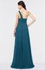 ColsBM Tiffany Moroccan Blue Elegant A-line Asymmetric Neckline Floor Length Flower Bridesmaid Dresses