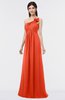 ColsBM Tiffany Persimmon Elegant A-line Asymmetric Neckline Floor Length Flower Bridesmaid Dresses