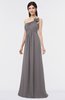 ColsBM Tiffany Ridge Grey Elegant A-line Asymmetric Neckline Floor Length Flower Bridesmaid Dresses