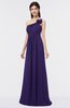 ColsBM Tiffany Royal Purple Elegant A-line Asymmetric Neckline Floor Length Flower Bridesmaid Dresses