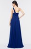 ColsBM Tiffany Sodalite Blue Elegant A-line Asymmetric Neckline Floor Length Flower Bridesmaid Dresses